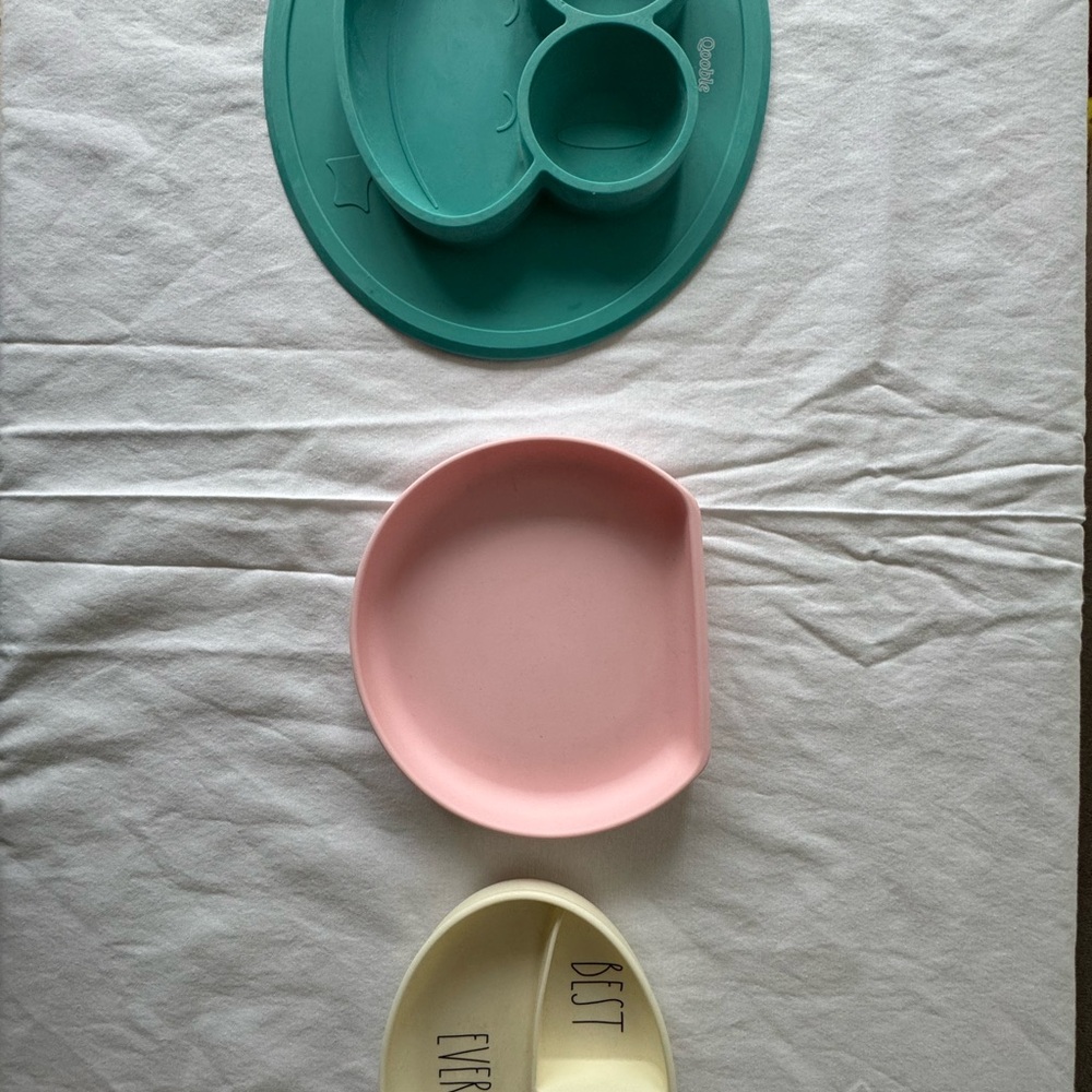 Green and Pink Baby Feeding Set